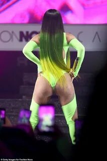 Cardi B flaunts her curves in eye-catching thong as she perf