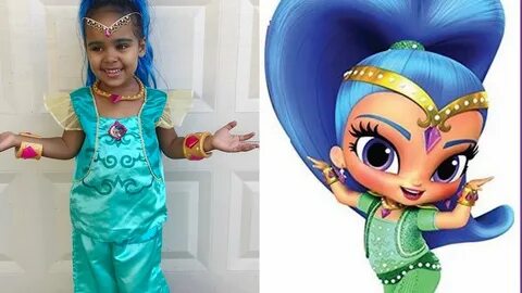 Shine (Shimmer & Shine) Halloween Makeup & Costume Raising_D