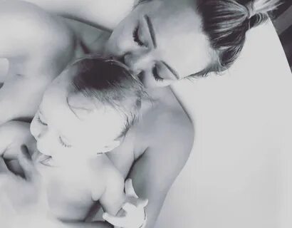 So Sweet! Hilary Duff Bathes With Baby Girl Banks in Mother-
