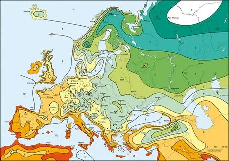 Gardening Zones for Europe, US, Canada, China, Japan & Austr