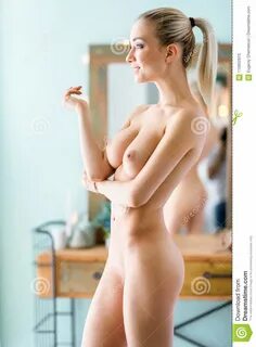 Beautiful girl posing nude stock image. Image of breast - 11