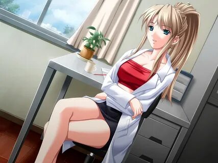 Аниме обои wana - hakudaku mamire no houkago (game) светлые 