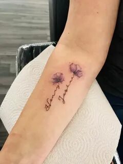 Twin tattoo Name flower tattoo, Twin tattoos, Name tattoos f