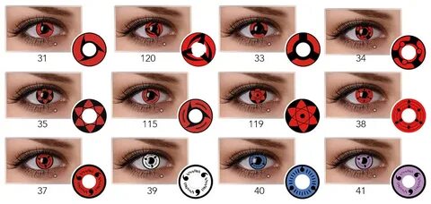 Pseyeche Wholesale Cheap Crazy Sclera Sharingan Contacts Hal