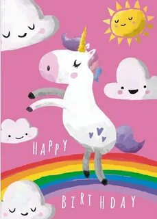 Happy birthday Unicorn 9 printable cards set 50% OFF! INSTAN