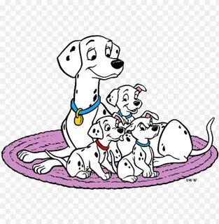 disney mother's day- 101 dalmatians coloring pages PNG image
