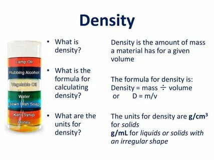Density What is density? - ppt download