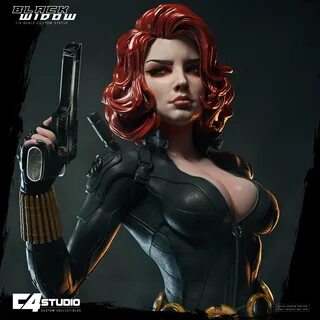 Black Widow 1/4 scale custom statue - ZBrushCentral