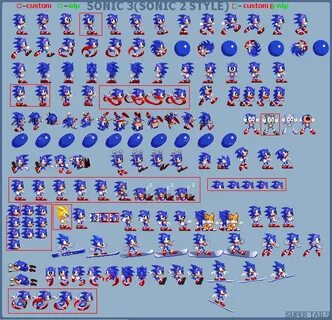 Sonic 3(Sonic 2 style) sprite sheet by souptaels on DeviantA