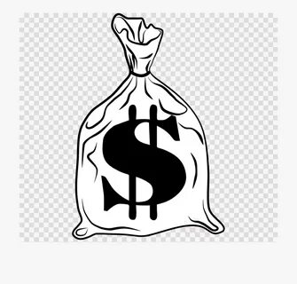 Money Bag Clipart White - Clip Art Money Bags , Transparent 
