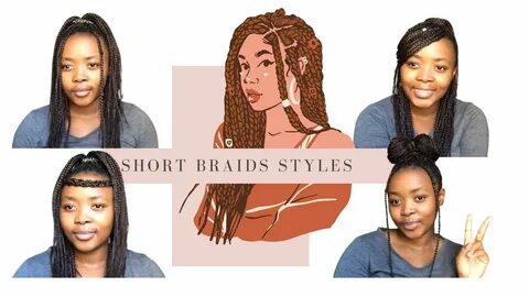 How To Style Short #Knotless Braids 13 Ways To Style Short B