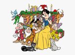 Snow White And The Seven Dwarfs Christmas Clipart, HD Png Do