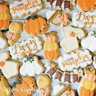 A little pumpkin is on the way #decoratedcookies #pumpkin #b