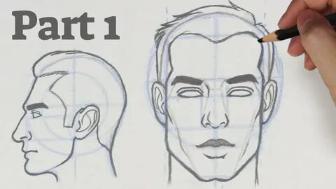 How to Draw a Face from any Angle Part 1 - Front & Side View
