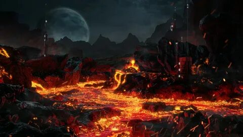 ArtStation - Leonidas 005 - Lava Planet, Mateusz Wielgus