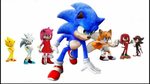 Sonic, Tails, knuckles, Shadow, Amy rose, Silver, and super 