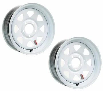 Купить 2-Pack Trailer Wheel White Rims 15 x 5 на eBay.com из