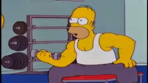 The Simpsons Homers Muscles - YouTube