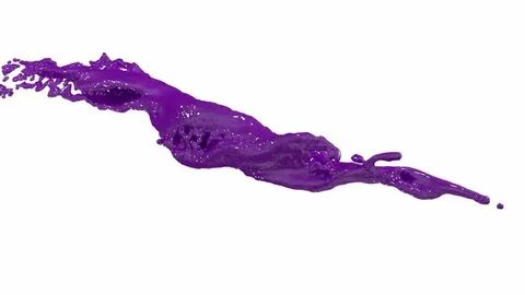 violet fluid flow paint 3d render Stock Footage Video (100% 