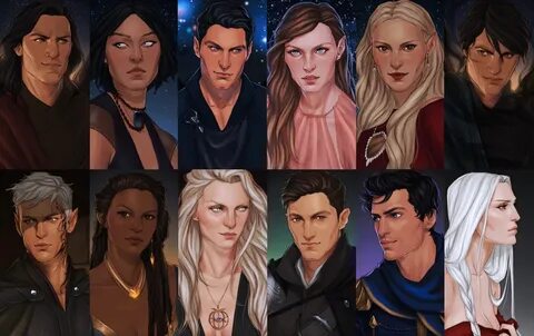 ToG & ACOTAR Characters Throne of glass, Throne of glass fan