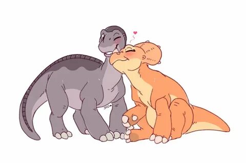 Little foot and Sarah (Cera) by Smileeeeeee -- Fur Affinity 