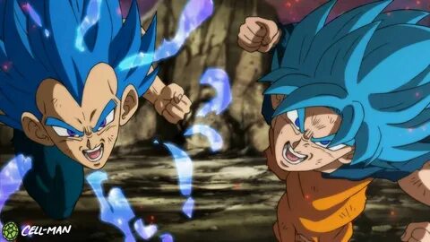 SSB Goku and SSBE Vegeta by CELL-MAN Anime dragon ball super