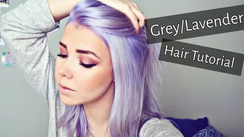 Grey/Lavender Hair Tutorial Regrowth Bleaching & Toning - Yo