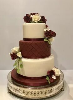 14 Wedding Cakes Rustic Ideas - Kitchen24x7 Burgundy wedding