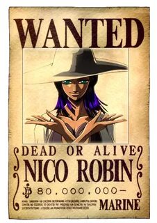 Nico Robin Wanted Poster - Pigura