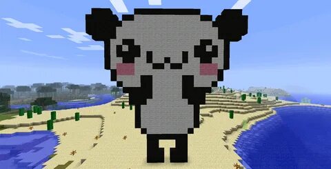 Minecraft Panda Face Pixel Art - maryandbendy