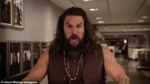 Jason Momoa steps out of the shower and tours NBC Studios in