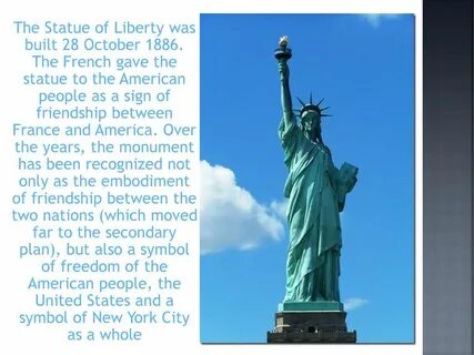 The Statue of Liberty. History and facts - ppt download