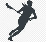 womens lacrosse player clipart - image #4