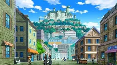 Camphrier Town, anime. (1280 × 720) Cenário anime, Anime, Il