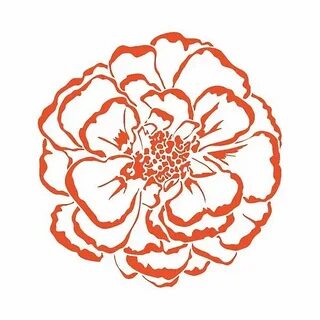 Large Marigold Rubber Stamp Paper Source Marigold tattoo, Fl