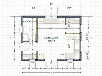Image result for 16 x 24 cabin floor plans Cabin plans with 