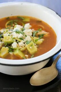 Chipotle Chicken Zucchini "Fideo" Soup (Slow Cooker or Insta