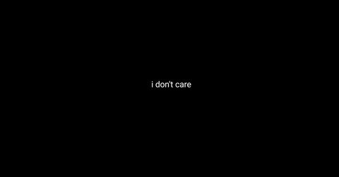 i don't care, header black Foto de capa twitter