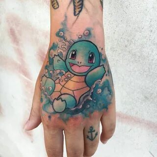 #tattoo #squirtle Pokemon tattoo, Cute hand tattoos, Gaming 