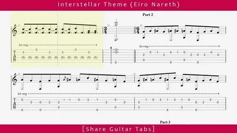 Share Guitar Tabs Interstellar Theme (Eiro Nareth) HD 1080p