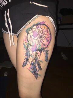 tattoos-org Dream catcher tattoo, Dreamcatcher tattoo thigh,