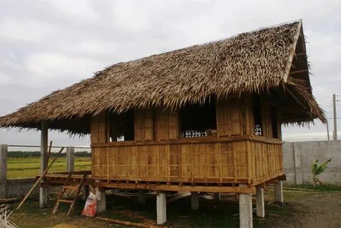 We build a "bahay kubo" bamboo guest house Bamboo house desi