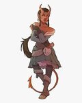 Female Tiefling Pirate, HD Png Download - kindpng