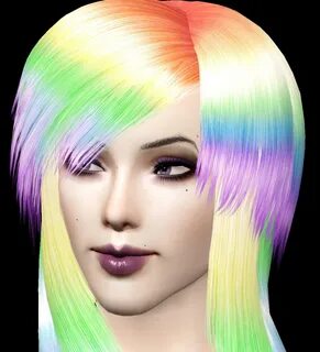 Chopped modern hairstyle Elexis' Scene Queen retextured by Bring Me Victory - Si