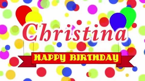 Happy Birthday Christina Song - YouTube
