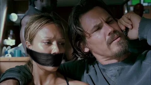 Jessica Alba Tape Gagged (Into the Blue) - Black Duct Tape T