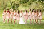 Navy and Nude Bridesmaid Dresses