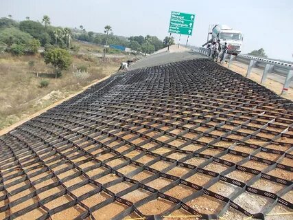 Slope Protection Of Partial Wall On Flyover Strata India