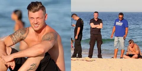Nick Carter Literally Had an Audience at the Beach in Rio Ba