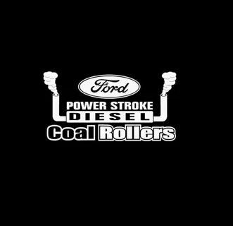 Ford Powerstroke Coal Rollers Diesel Truck Decal Sticker MAD